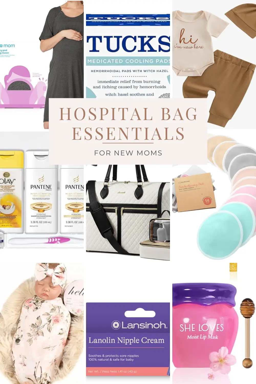 Hospital bag essentials for new moms